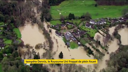 Tempête Dennis : le Pays de Galles sous les eaux