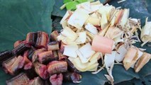 Cambodian food - Eels soup with banana flower - សម្លអន្ទង់ត្រយូងចេក - ម្ហូបខ្មែរ