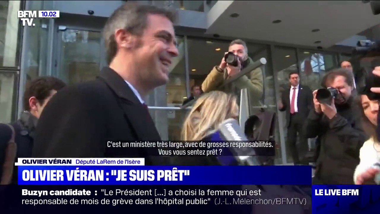 "Je suis prêt": Olivier Véran arrive au ministère de la Santé pour succéder à Agnès Buzyn