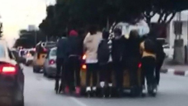 Patenli gençlerden tehlikeli yolculuk