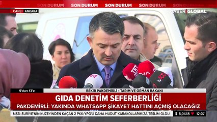 Tarım bakanından gıda seferberliği açıklaması