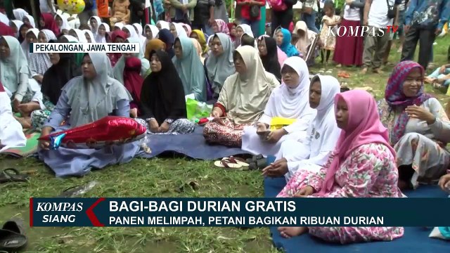 Panen Melimpah! Petani Pekalongan Bagi-bagi Ribuan Durian