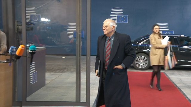 Borrell llega al Consejo de la Unión Europea