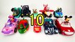 Learn Disney Jr Character Names and Count 1 to 10 with PJ Masks Toys and Vehicles in White Foam Bath