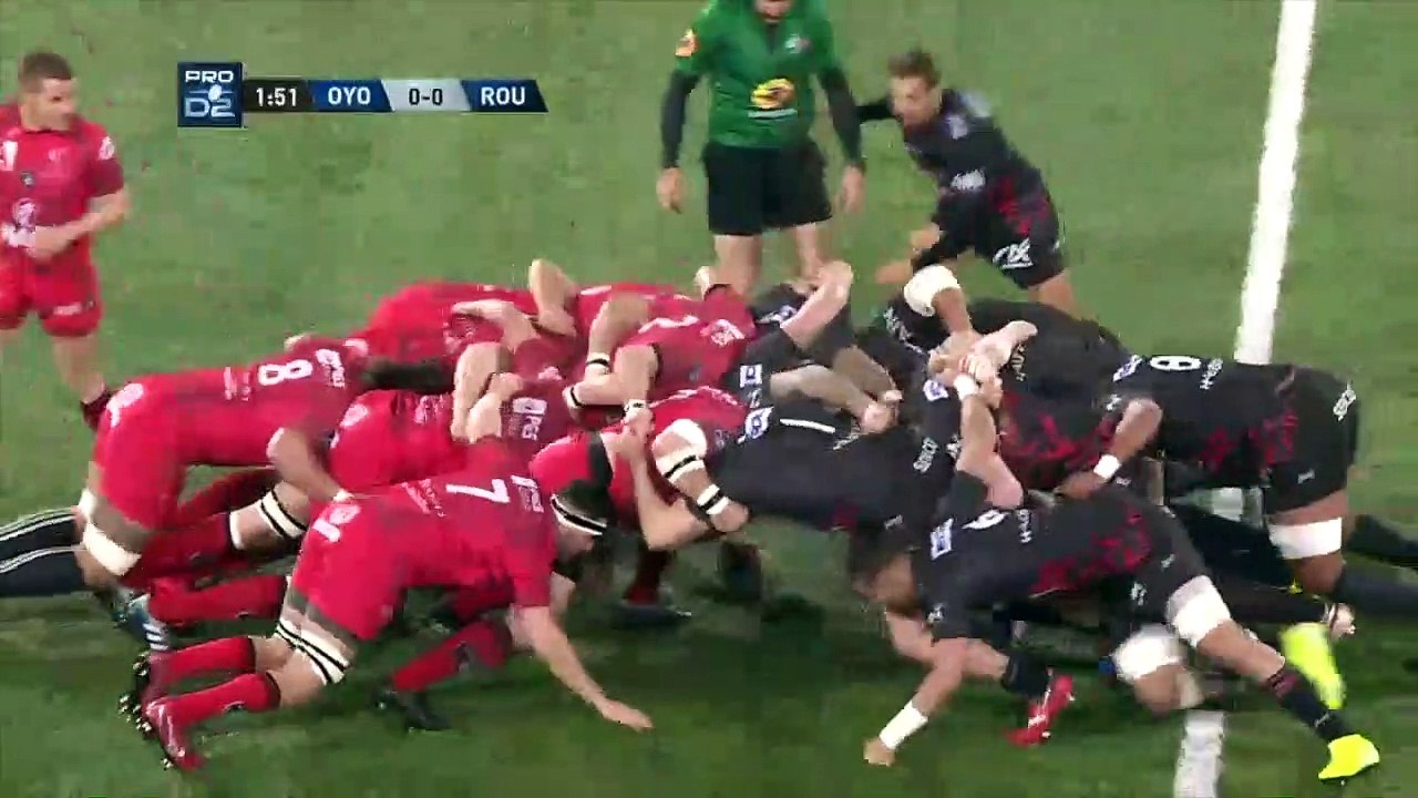 Résumé Oyonnax / Rouen - 20ème journée Pro D2
