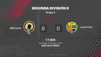 Resumen partido entre Hércules y Llagostera Jornada 25 Segunda División B