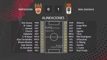 Resumen partido entre Pontevedra y Real Oviedo B Jornada 25 Segunda División B