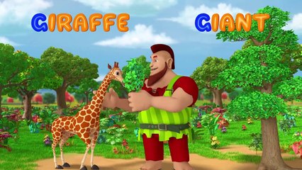 NEW 3D Phonics Song with TWO Words - A For Airplane - ABC Alphabet Songs with Sounds for Children