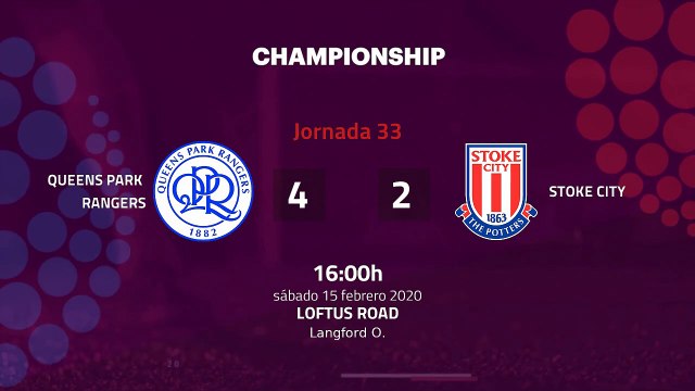 Resumen partido entre Queens Park Rangers y Stoke City Jornada 33 Championship