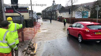 Clean up starts after Storm Dennis hits UK