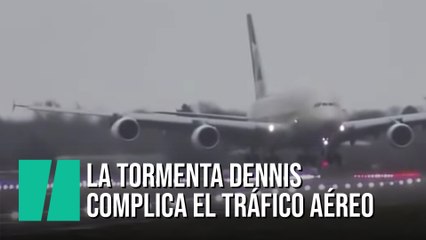 La tormenta Dennis dificulta el tráfico aéreo en Reino Unido