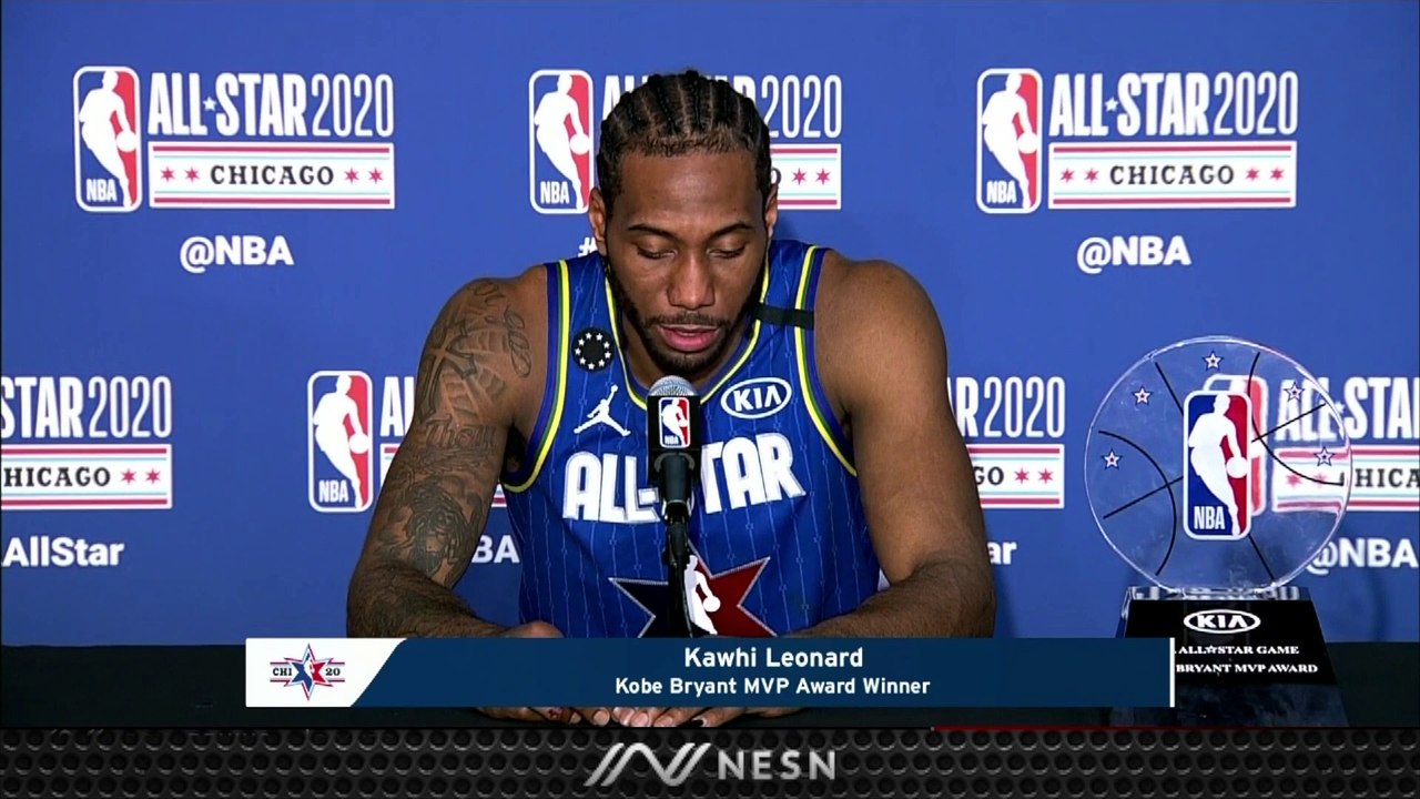 Kawhi Leonard Reflects On Winning First Kobe Bryant All-Star Game MVP Award