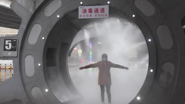Disinfection tunnels built to clean people within 20 seconds amid coronavirus outbreak