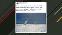 Bizarre 'Ice Volcanoes' Caught On Camera In Michigan