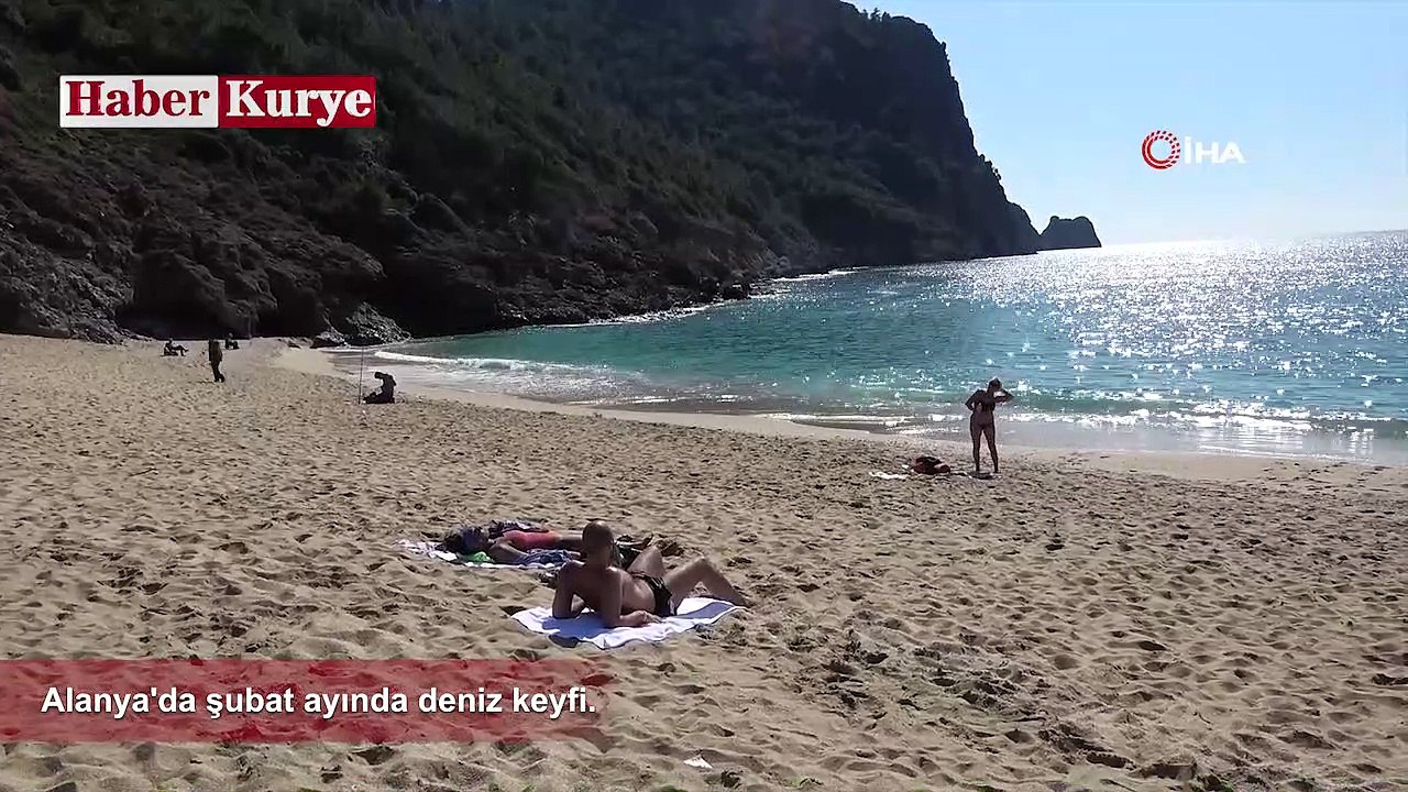Alanya'da Şubat Ayında Deniz Keyfi