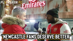 Fan TV | "Get the f*** out" - Arsenal fan demands Mike Ashley leaves Newcastle