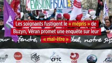 Les soignants fustigent le "mépris" de Buzyn, Véran promet une enquête sur leur "mal-être"