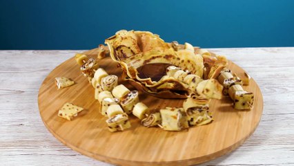 Fondue de crêpes au chocolat