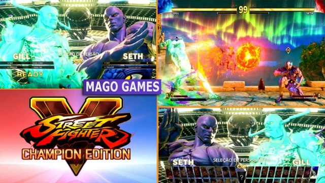 Street Fighter V Champion Edition - Seth versus Gill