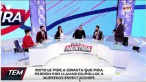 Risto Mejide expulsa a Juan Carlos Girauta de su programa por no pedir perdón a los 'indepes' a los que llamó gilipollas