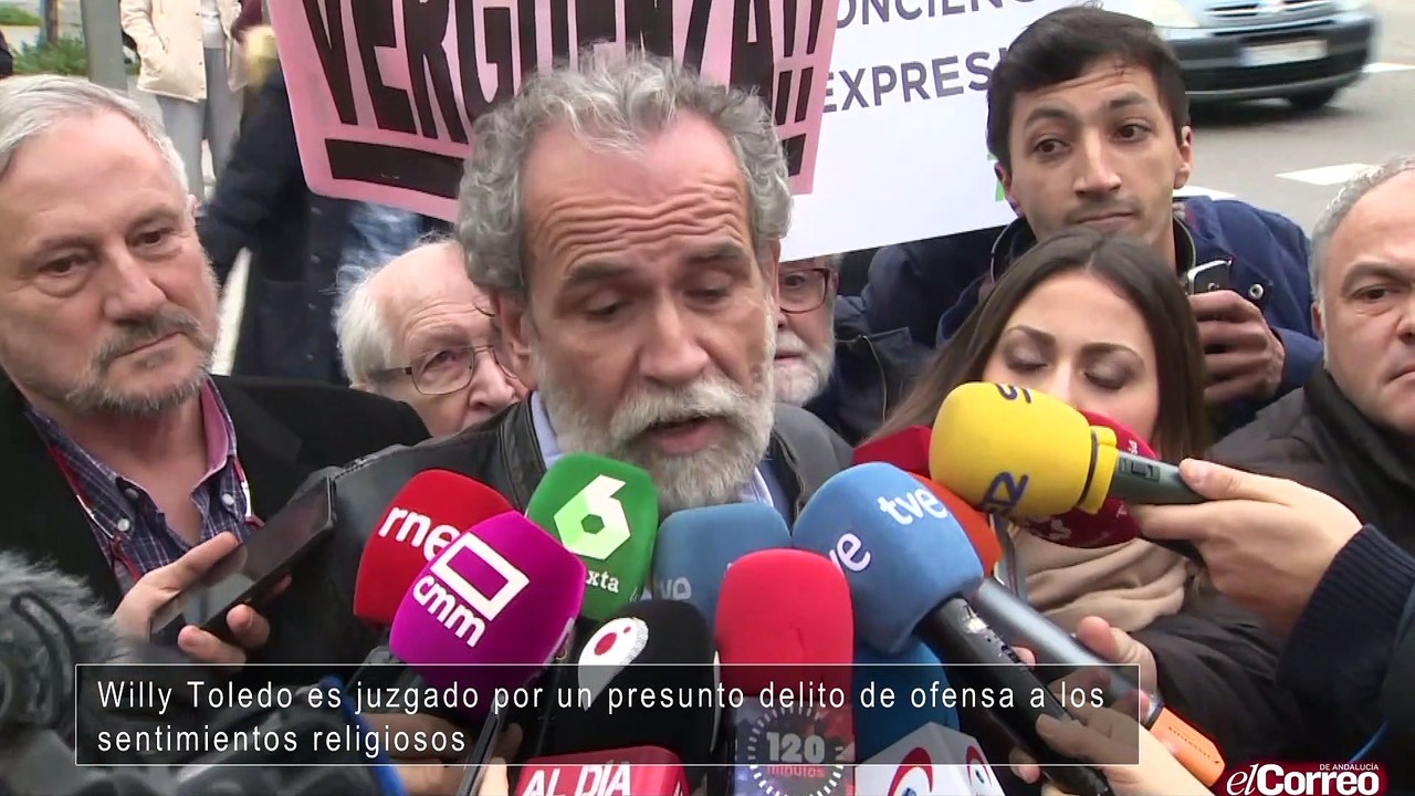 Willy Toledo es juzgado por un presunto delito de ofensa a los sentimientos religiosos