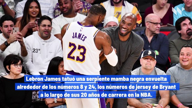 Celebridades honran a Kobe Bryant con tatuajes