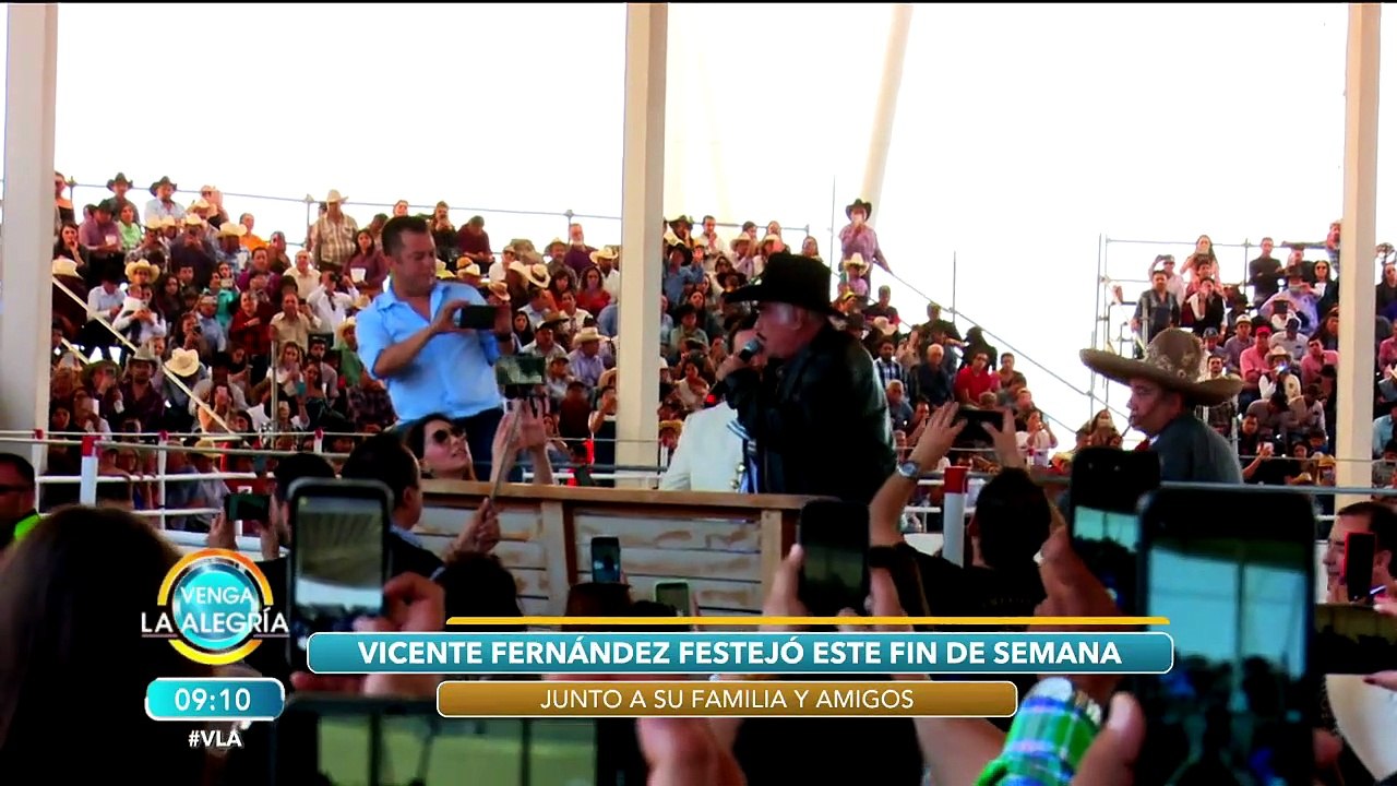 Vicente Fernández celebró su cumpleaños 80 rodeado de familia, amigos y seguidores.|Venga La Alegría