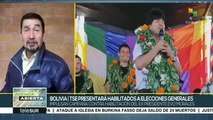 Autoridad electoral boliviana anunciará a candidatos habilitados