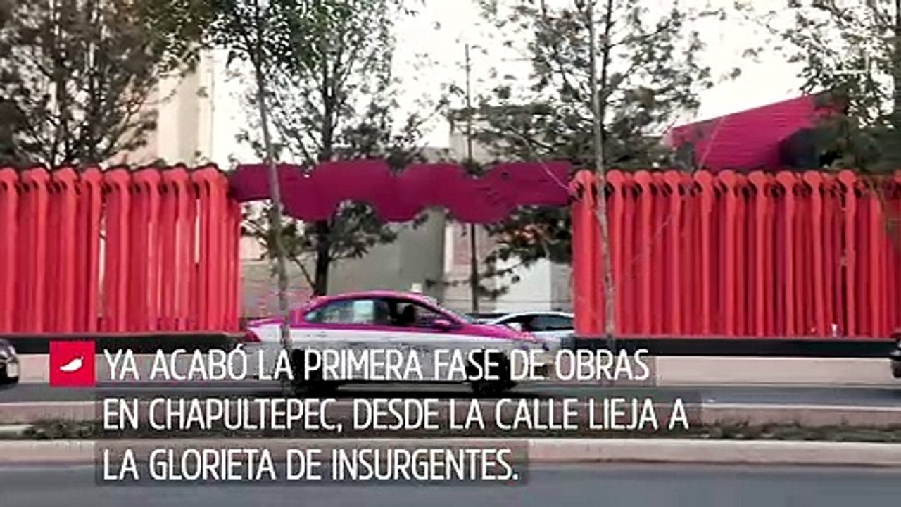 Así enchularon Avenida Chapultecec