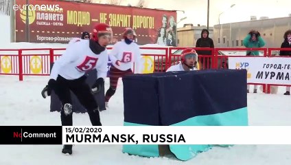 Rusya'da Japonların meşhur kar topu savaşı 'Yukigassen' turnuvası düzenlendi