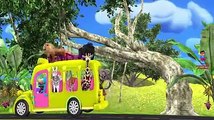 Learn Colors With Animal - Learn Wild Animals Go To Zoo Playground For Kids- Wheels On The Bus Nursery Rhymes
