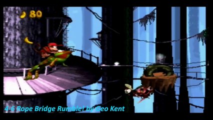 Donkey Kong Country 4-6 Rope Bridge Rumble!