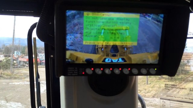 Amazing New Caterpillar D9T Dozer Start Up - Inside Operator Cabin