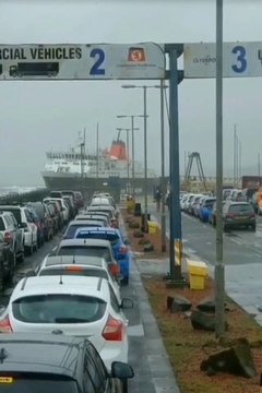 Grosse frayeur pour ces automobilistes qui attendent le ferry