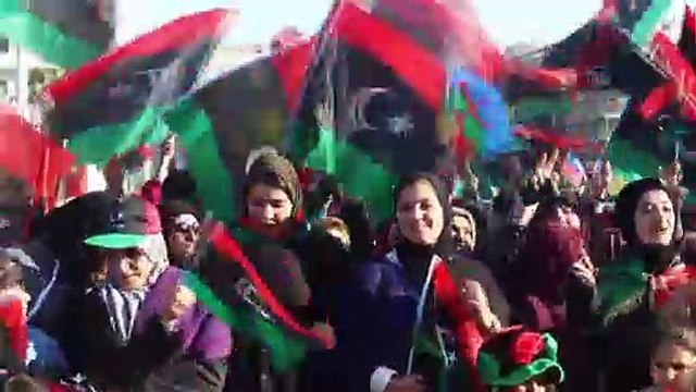 Libyalılar devrimin 9'uncu yılını Türk bayraklarıyla kutladı - TRABLUS