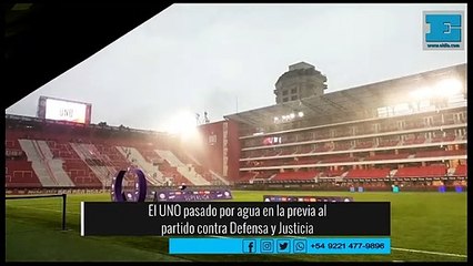 El UNO "pasado por agua" en la previa al encuentro contra  Defensa y Justicia