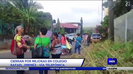 Cierran calles por mejoras en colegio - Nex Noticias