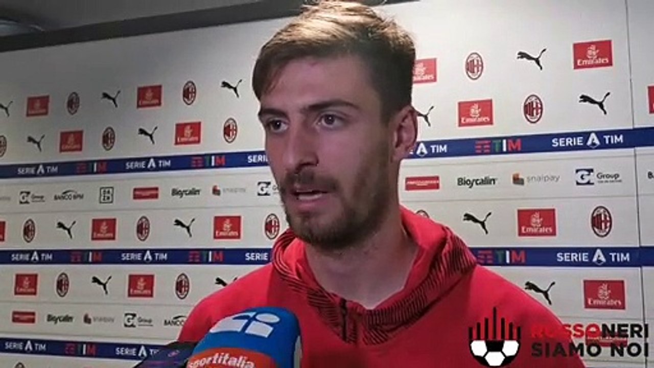 Le parole di Gabbia in zona mista dopo Milan-Torino (17/02/2020)