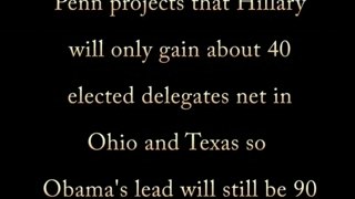 Hillary Clinton: Barack Obama lead 90 delegates after OH, TX