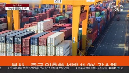 부산항 여객에 이어 물동량도 뚝…선박 입출항 줄어