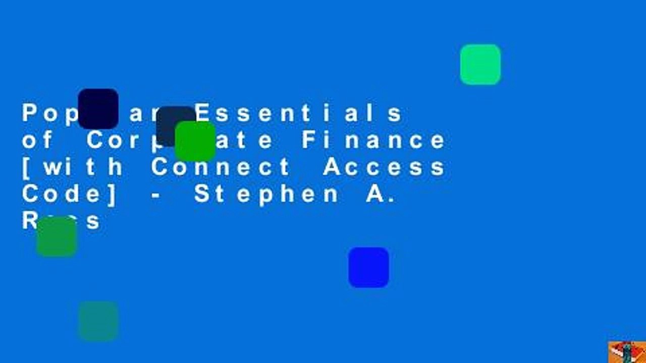 Popular Essentials of Corporate Finance [with Connect Access Code] - Stephen A. Ross