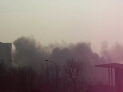 Démolition des 2 tours de la Velette à Rillieux