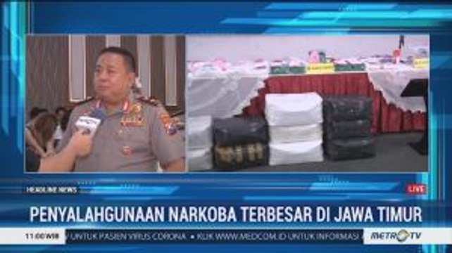 Polres Surabaya Amankan 32 Kg Sabu dan 14 Ribu Pil Ekstasi