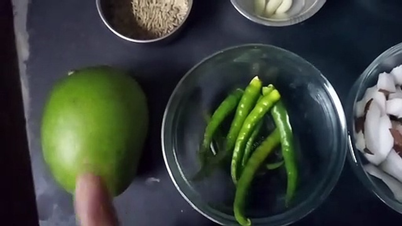 Kacche kayari ki  chutney