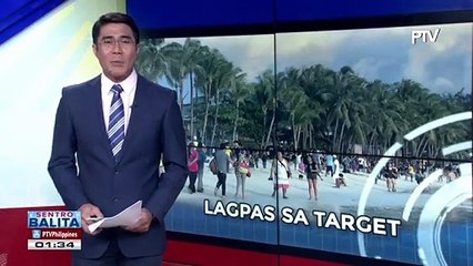 Target tourist arrivals noong 2019, nalagpasan