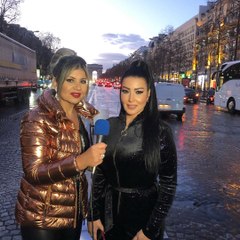 شاهدوا دلال سمية الخشاب في شوارع باريس وجمالها يخطف الأنظار