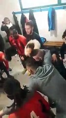 Equipe A cri de guerre contre Gron/Veron