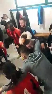 Equipe A cri de guerre contre Gron/Veron