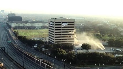 'Leaning tower of Dallas': Demolition fail leaves most of building core intact
