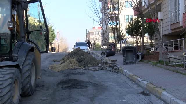 Beylikdüzü'nde iski'nin çalışmalarında doğalgaz borusu delindi